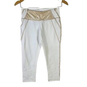 Nina B. Roze White Workout Pants Leggins Size Xs